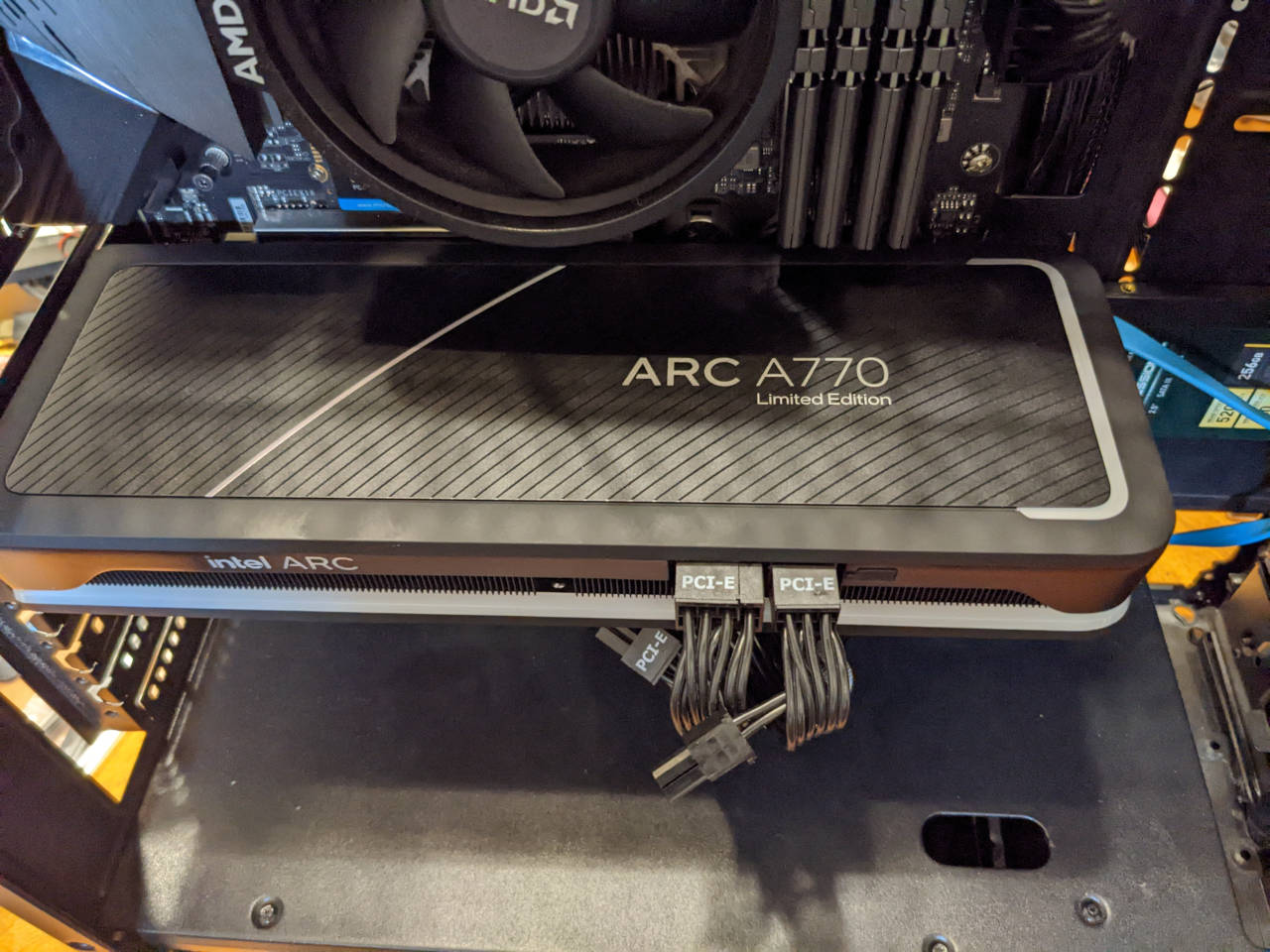 Intel ARC A770 installed