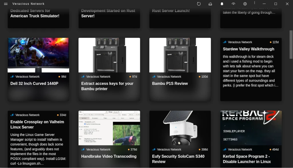 Screenshot of Fluent Reader