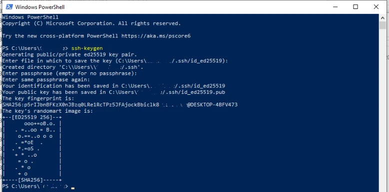 SSH Keygen from Powershell