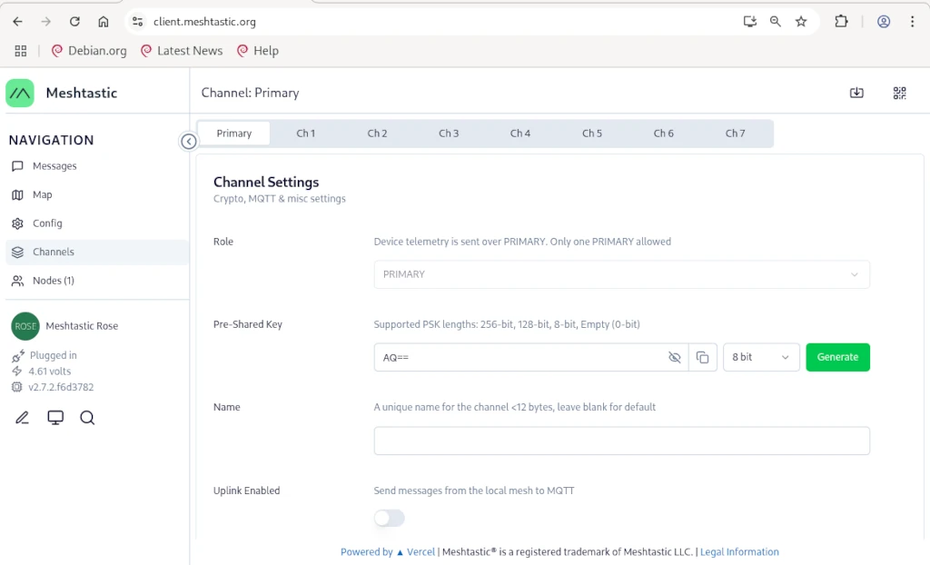 Meshtastic Channel Config