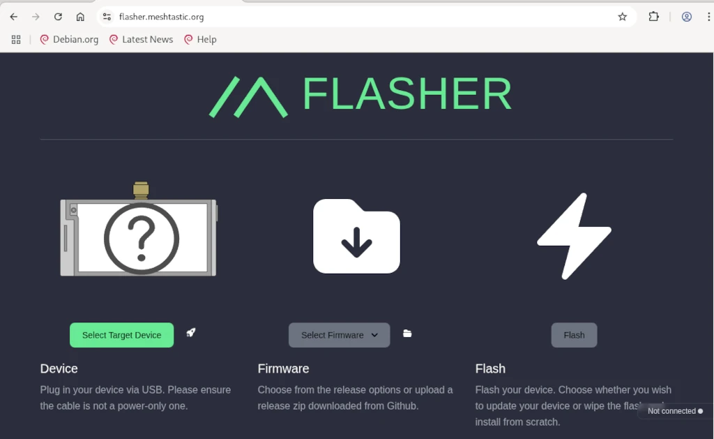 Meshtastic flasher