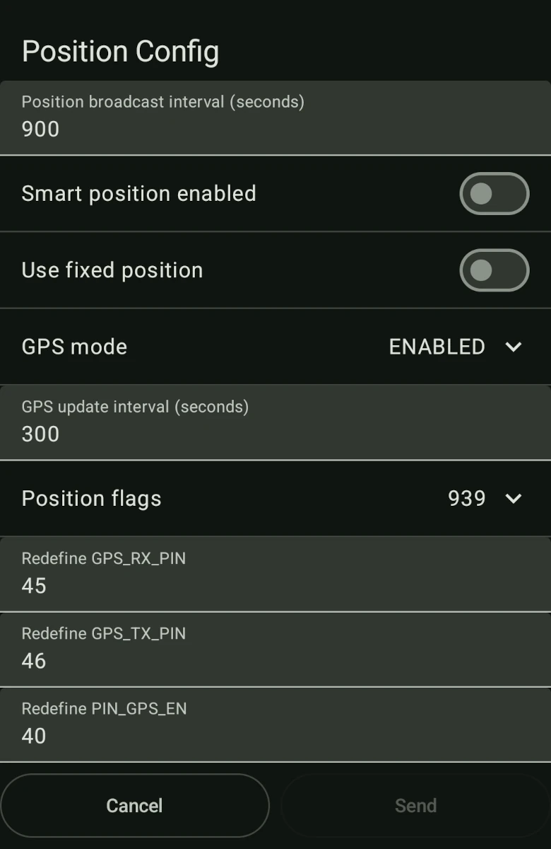 GPS Configuration